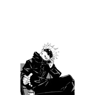 📱 Satoru Gojo Jujutsu Kaisen อนิเมะ, มังงะ, โกะโจ, มหาเวทย์ผนึกมาร, โกะโจ ซาโตรุ, ตัวละคร telegram sticker