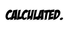 📐 CALCULATED. texte, calculé, gaming, sport telegram sticker