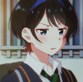 🧐 Ruka Sarashina Rent-A-Girlfriend Anime, Ruka Sarashina, Rent-A-Girlfriend, Hoạt hình, Cô gái, Nhân vật whatsapp sticker