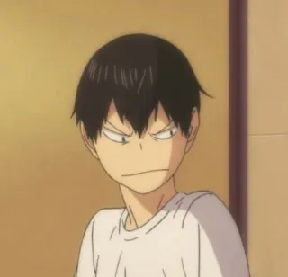 💙 Tobio Kageyama Haikyuu!! アニメ, 漫画, マンガ, ハイキュー, 影山飛雄 telegram sticker