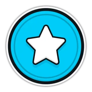 ⭐ stella, adesivo, blu, bianco whatsapp sticker