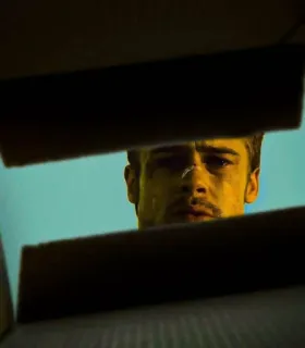 😳 Brad Pitt актер, коробка, лицо, портрет, мужчина, человек telegram sticker