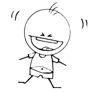 😡 dibujos animados, monigote, personaje, feliz, ilustración, dibujo whatsapp sticker