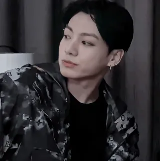🌑 Jungkook kpop, cantante, ídolo, músico, retrato, masculino telegram sticker