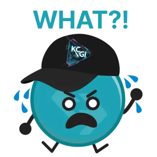 😳 WHAT?! emoji, terkejut, marah, biru, kartun, ekspresi telegram sticker
