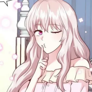 🥡 menina, piscar, anime, mangá, fofa, psiu, segredo, dedo nos lábios telegram sticker