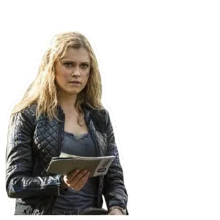 📃 Clarke Griffin The 100 научная фантастика, Сотня, Кларк, апокалипсис, воин telegram sticker