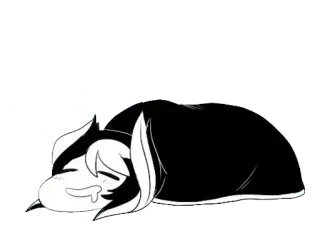 😴 tidur, lelah, kartun, anime, manga, kawaii telegram sticker