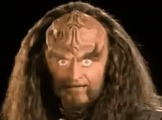 😋 Klingon Star Trek สตาร์เทรค, คลิงออน, อวกาศ, นักรบ, เอเลี่ยน telegram sticker