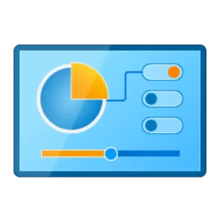 💾 gráfico, gráfico, interfaz, datos, ajustes telegram sticker