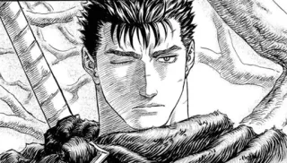 🖤 Guts Berserk manga, anime, berserk, guts, warrior, sword whatsapp sticker