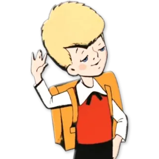 👋 Dennis Mitchell Dennis the Menace мультфильм, мальчик, блондин, озорство whatsapp sticker