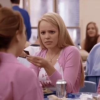 ♥️ Regina George Mean Girls A Little Bit Dramatic regina george, lolita malgré moi, un peu dramatique, film, mème, drôle telegram sticker