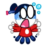 😱 dibujos animados, impactado, sorprendido, asustado telegram sticker