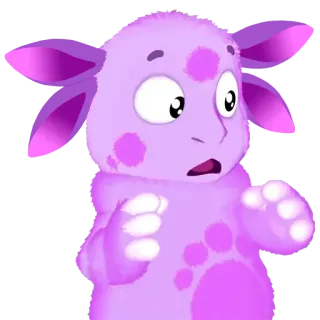 😨 Cartoon, Monster, Niedlich, Lila, Animiert telegram sticker