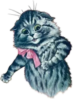 🤗 chat, chaton, animal, mignon, animal de compagnie, félin, nœud telegram sticker
