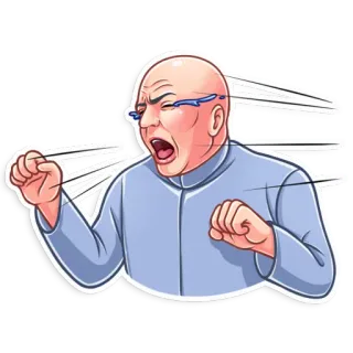 😭 Dr. Evil Austin Powers dr. evil, austin powers, kẻ phản diện, khóc, buồn cười telegram sticker