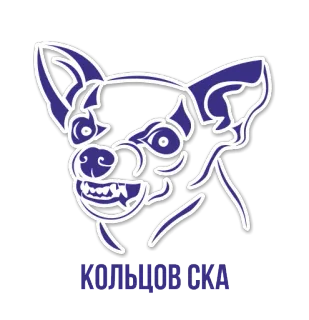 💍 КОЛЬЦОВСКА cão, animal, animal de estimação, desenho animado, russo telegram sticker