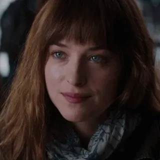 🍂 Dakota Johnson Schauspielerin, Promi, Frau, Porträt, Ponyfrisur whatsapp sticker