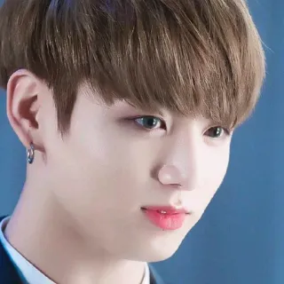 😐 Jungkook persona, uomo, idol, kpop, cantante, celebrità, ritratto, viso telegram sticker