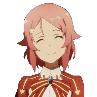😆 Lisbeth Sword Art Online anime, lisbeth, sword art online, character, smiling, cute telegram sticker