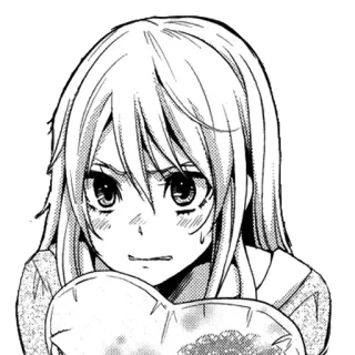 😳 Anime, Manga, Fille, Mignon, Coeur, Nerveux whatsapp sticker