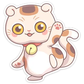 🐾 кот, котенок, милый, животное, питомец, наклейка, мультфильм, каваи whatsapp sticker