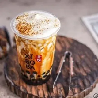 😏 XI BO BA 波霸, 奶茶, 饮料, 食物, 喜茶 telegram sticker