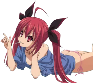 😏 Anime, Garota, Chupa-chupa telegram sticker