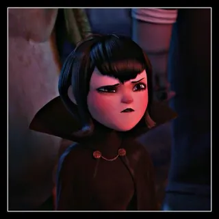 🌸 Mavis Dracula Hotel Transylvania Mavis, Drácula, Hotel Transilvânia, vampiro, desenho animado, filme de animação telegram sticker