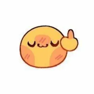 💖 Emoji, Ngón giữa, Dễ thương, Hoạt hình, Sticker telegram sticker