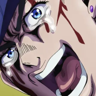 😂 crying, anime, tears, sad, screaming, blood telegram sticker
