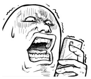 😖 โกรธ, รำคาญ, หงุดหงิด, เสียใจ, โทรศัพท์, เครียด telegram sticker