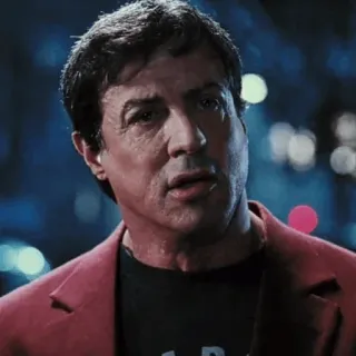 🌑 Sylvester Stallone actor, stallone, movie, man, portrait telegram sticker