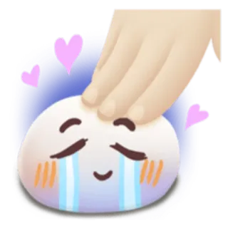 😂 fofo, kawaii, triste, chorando, corações, animal de estimação, amor, conforto telegram sticker