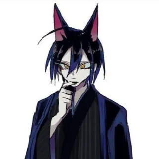 🔪 อนิเมะ, เด็กผู้ชาย, ปีศาจ, แฟนตาซี, ตัวละคร telegram sticker