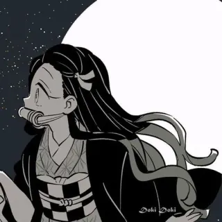 🎋 Nezuko Kamado Demon Slayer Doki Doki Anime, Demon Slayer, Nezuko, Kamado, Manga, Schattig whatsapp sticker