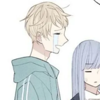 🥞 anime, boy, girl, crying, sad, manga telegram sticker