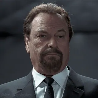 😏 man, acteur, portret, serieus, zakelijk, pak, stropdas telegram sticker