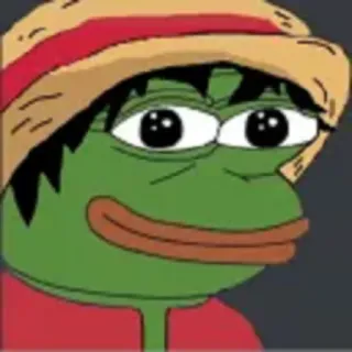 🙂 Pepe, One Piece, Luffy, Anime, Meme, Sapo, Sticker telegram sticker