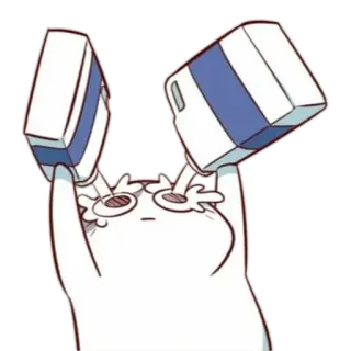 😸 猫, 牛奶, 倒, 搞笑, 动物, 可爱 whatsapp sticker