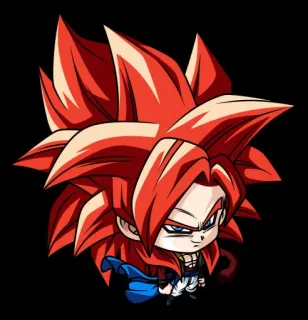 🙂 Goku Dragon Ball Goku, Dragon Ball, Super Saiyan 4, Anime, Manga, Kartun, Fan art whatsapp sticker