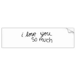 ❤ i love you so much amor, romántico, cariño, texto, mensaje telegram sticker