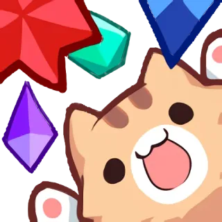 🌟 แมว, อัญมณี, น่ารัก, การ์ตูน, สัตว์ telegram sticker