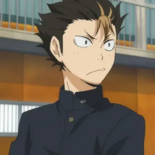 🏐 Yu Nishinoya Haikyuu!! anime, haikyuu, nishinoya, yu nishinoya, volleyball, karasuno telegram sticker