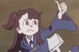👍 Atsuko Kagari Little Witch Academia Anime, Strega, Atsuko Kagari, LWA, Little Witch Academia telegram sticker