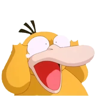 😮 Psyduck Pokemon pokemon, psyduck, vàng, anime, sốc whatsapp sticker