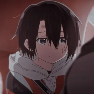 😰 Shoya Ishida A Silent Voice anime, A Silent Voice, Shoya Ishida, kreskówka, animowany telegram sticker