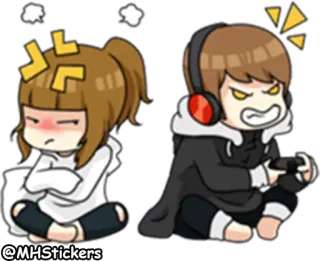 @MHStickers Fanny & Danny Couple telegram stickers