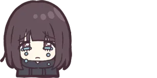 😭 smutny, płaczący, anime, manga, emocjonalny, rozpłakany telegram sticker